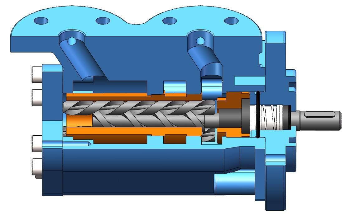 SPF三螺杆泵结构图